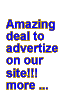 text saying advertise on our site