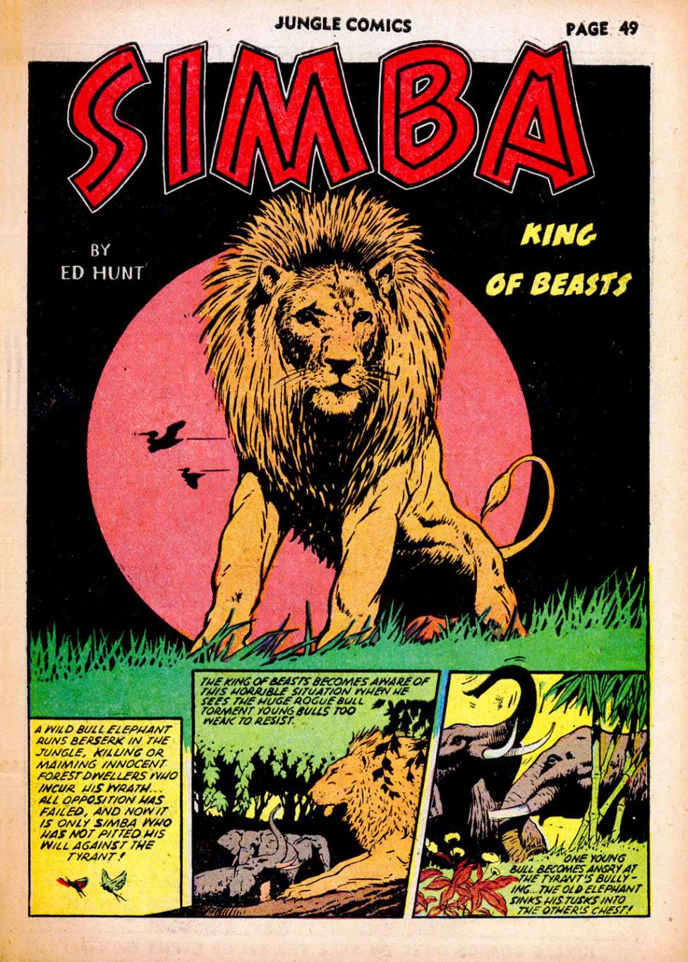 Comic Book Cover For Jungle Comics #37
