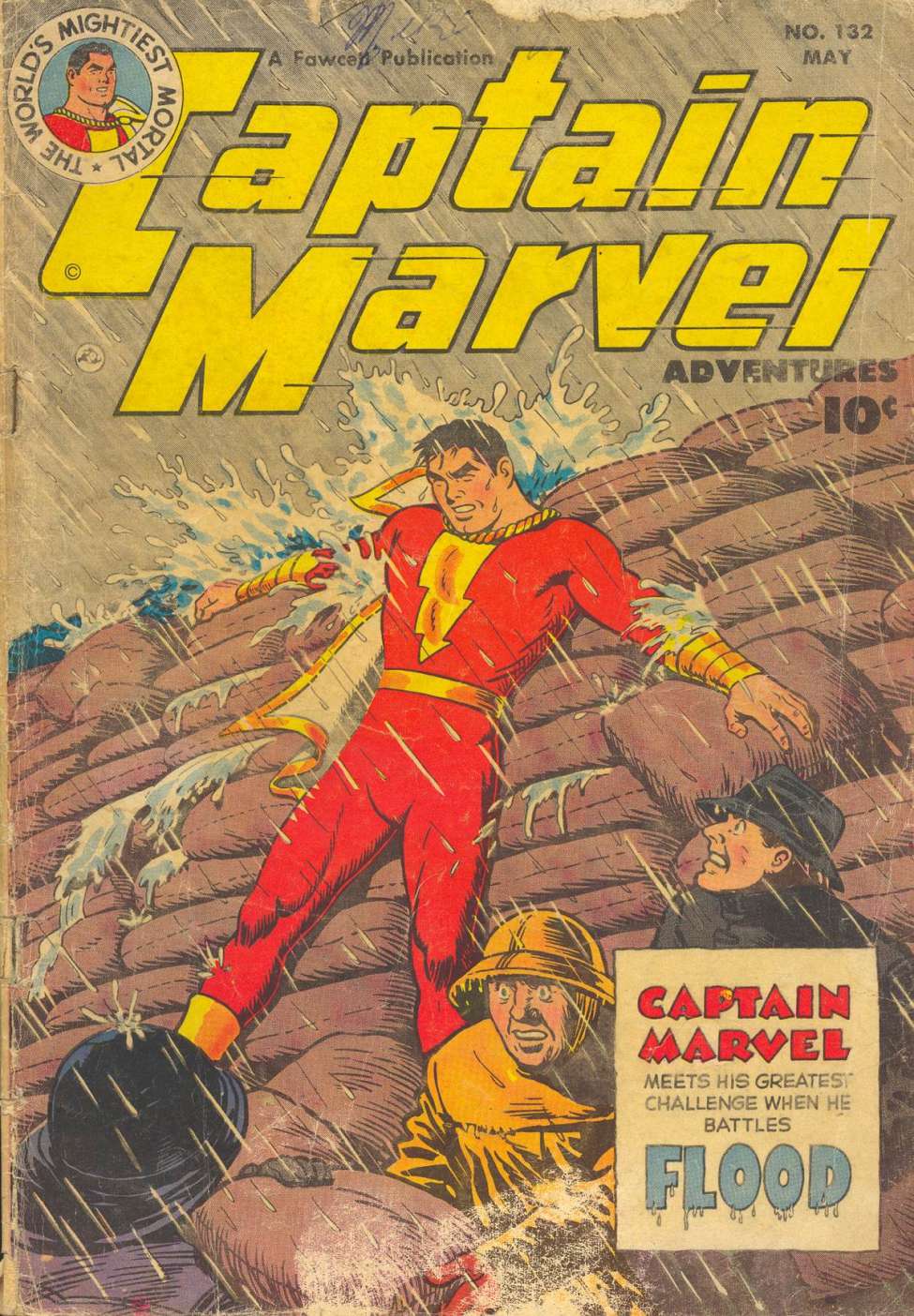 Comic Book Cover For Captain Marvel Adventures #132