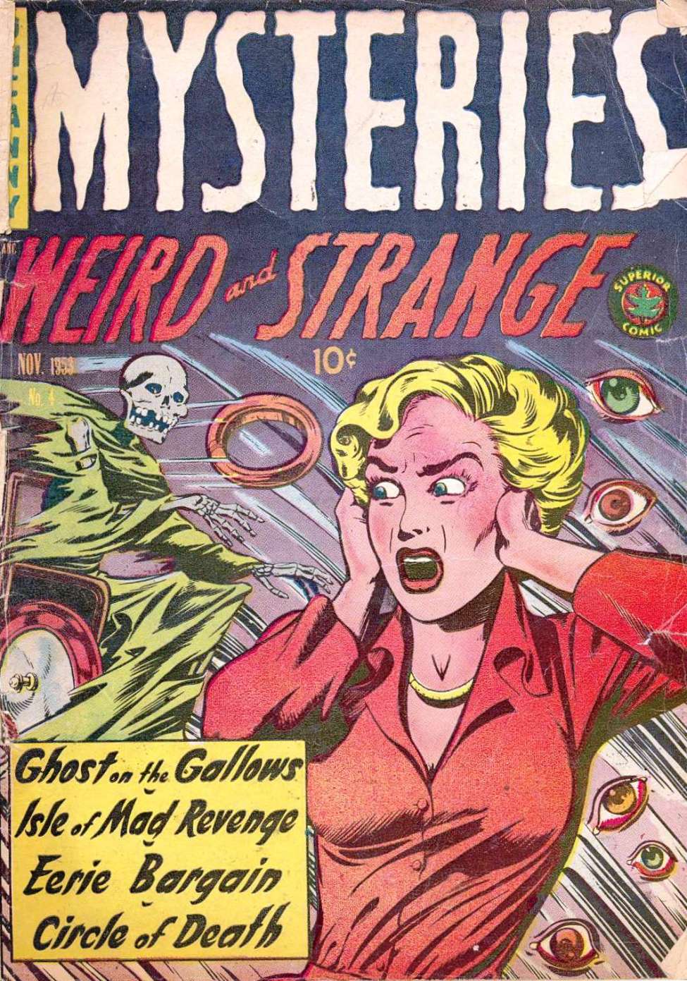 Comic Book Cover For Mysteries #4