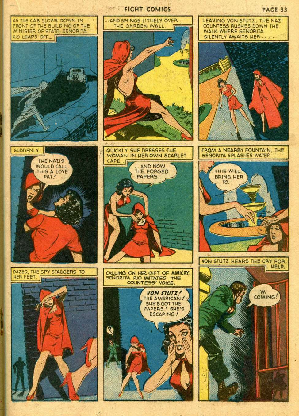 Fight Comics # 19 ( Senorita Rio, second time same issue) - Uniform ...